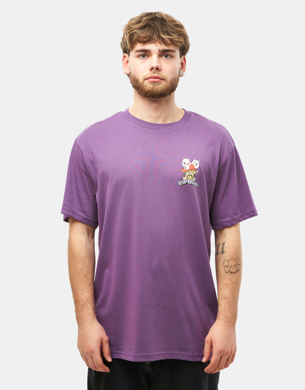 RIPNDIP Shroom House T-Shirt - Plum