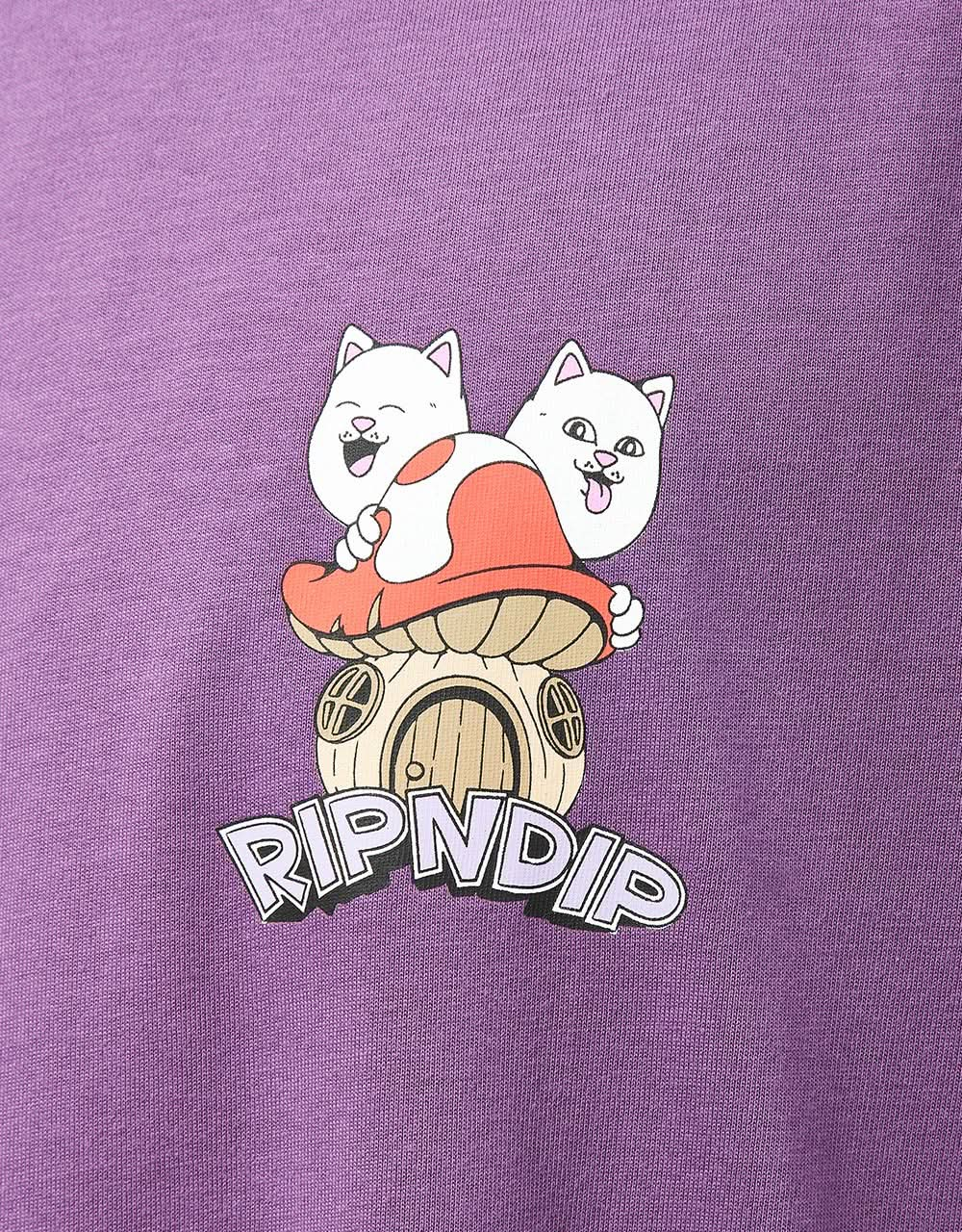 RIPNDIP Shroom House T-Shirt - Plum