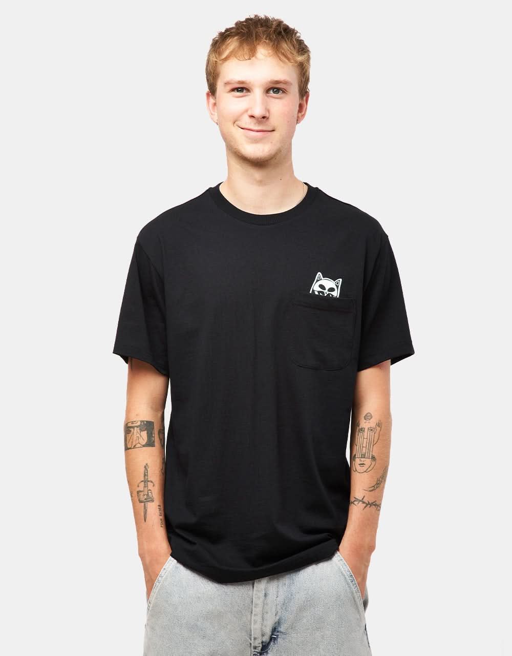 RIPNDIP Lord Skelly Pocket T-Shirt - Black