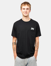 RIPNDIP Camiseta Lord Skelly con bolsillo - Negro