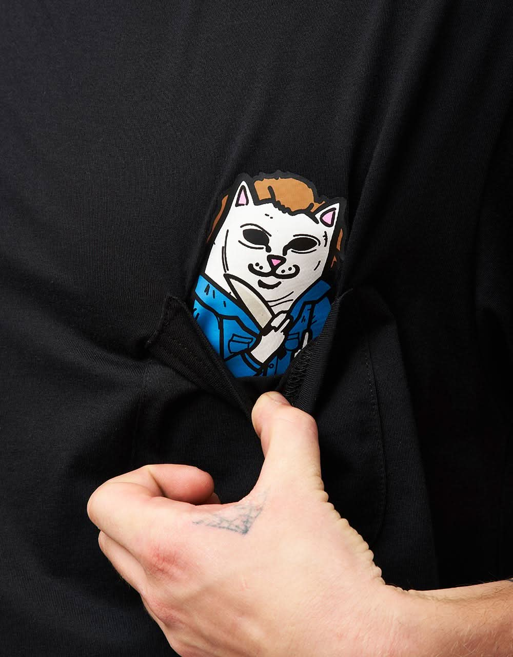 RIPNDIP Killer Nerm Pocket T-Shirt - Black