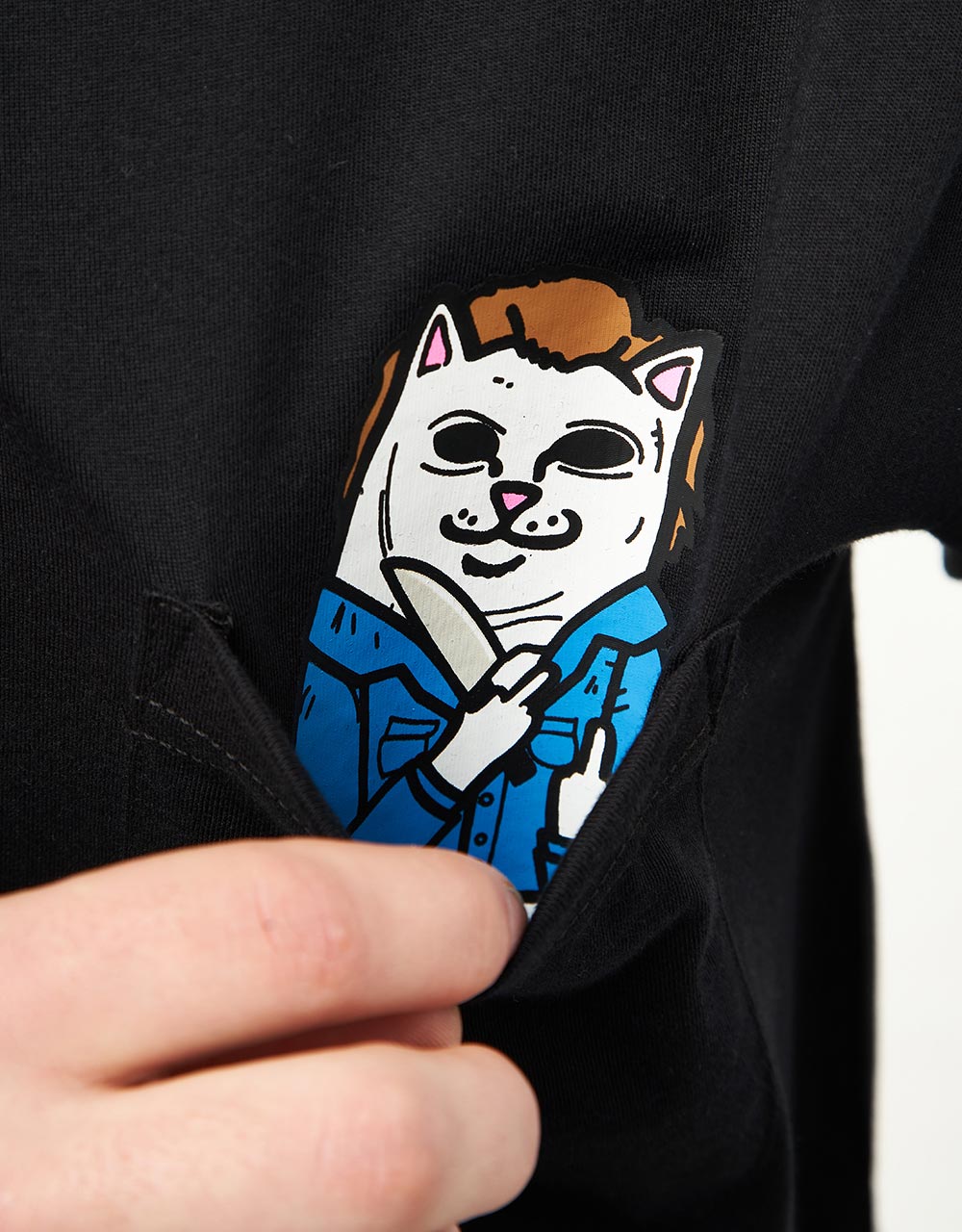 RIPNDIP Killer Nerm Pocket T-Shirt - Black