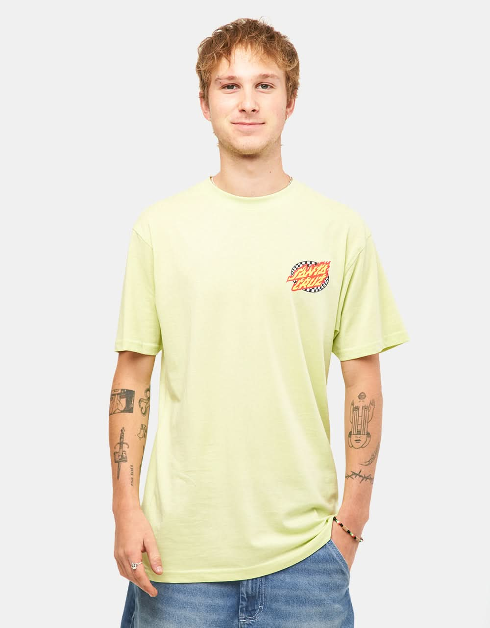 Santa Cruz Goal Flame T-Shirt - Matcha