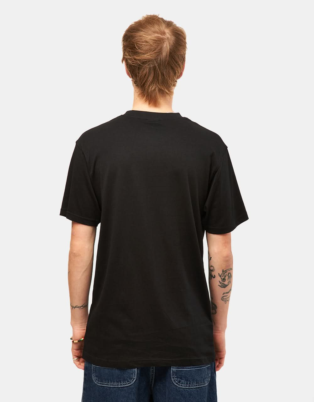 Santa Cruz Oval Check Flame Front T-Shirt - Black