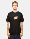 Santa Cruz Oval Check Flame Front T-Shirt - Black