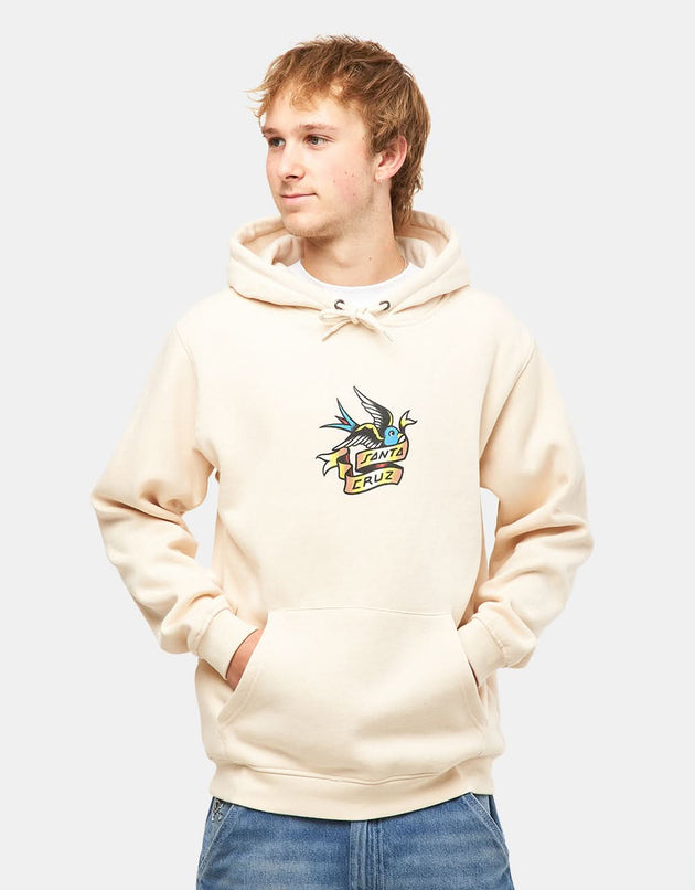 Santa Cruz Sommer Sparrow Front Pullover Hoodie - Chalk