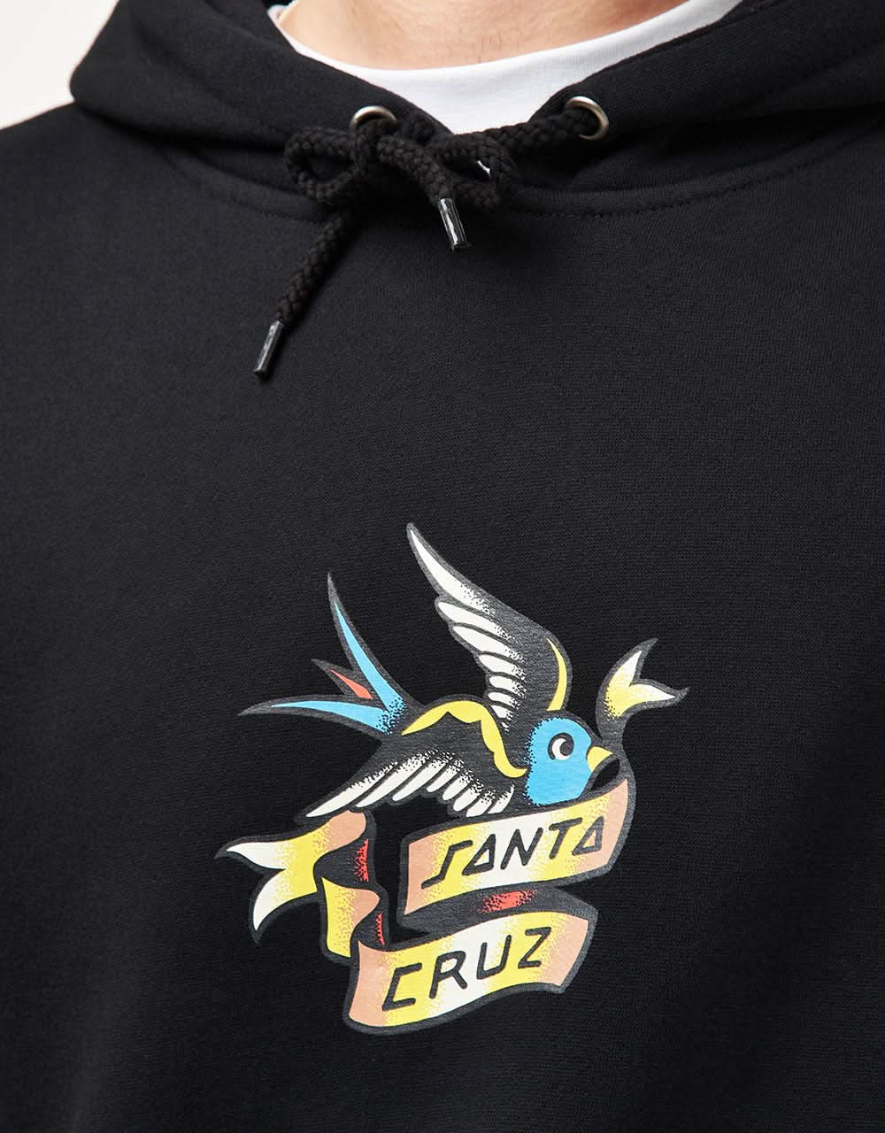 Santa Cruz Sommer Sparrow Front Pullover Hoodie - Black