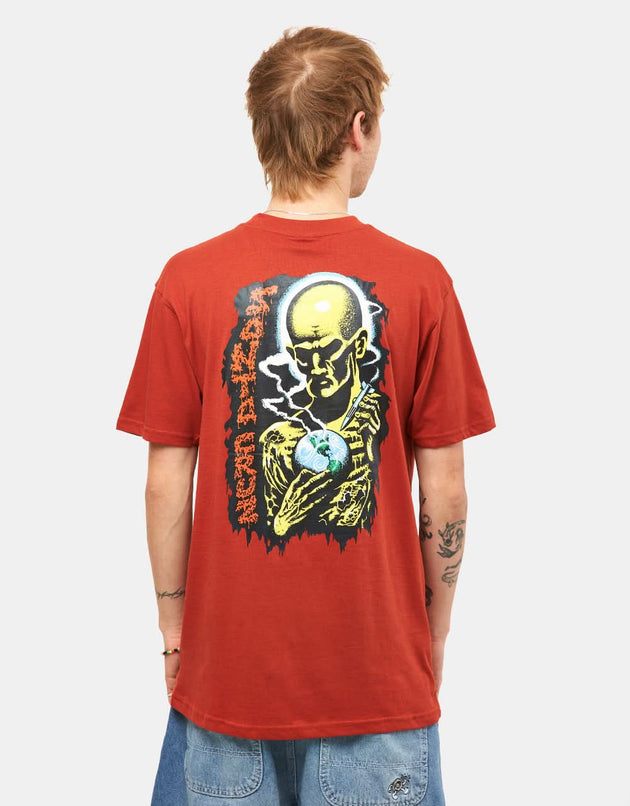 Santa Cruz Kendall Atomic T-Shirt - Dark Rust