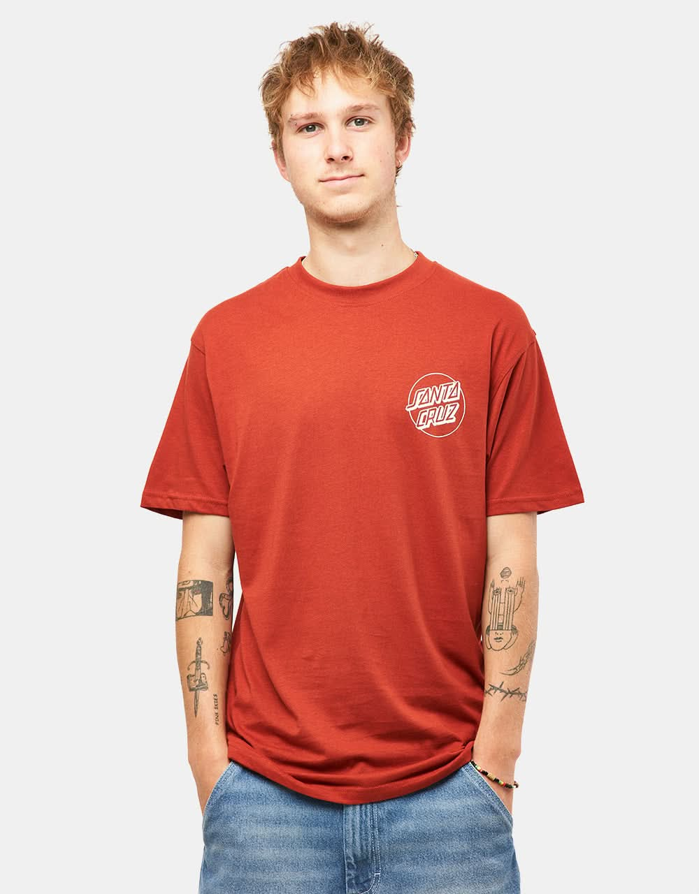 Santa Cruz Kendall Atomic T-Shirt - Dark Rust