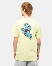 Santa Cruz Screaming Hand Chest T-Shirt - Matcha