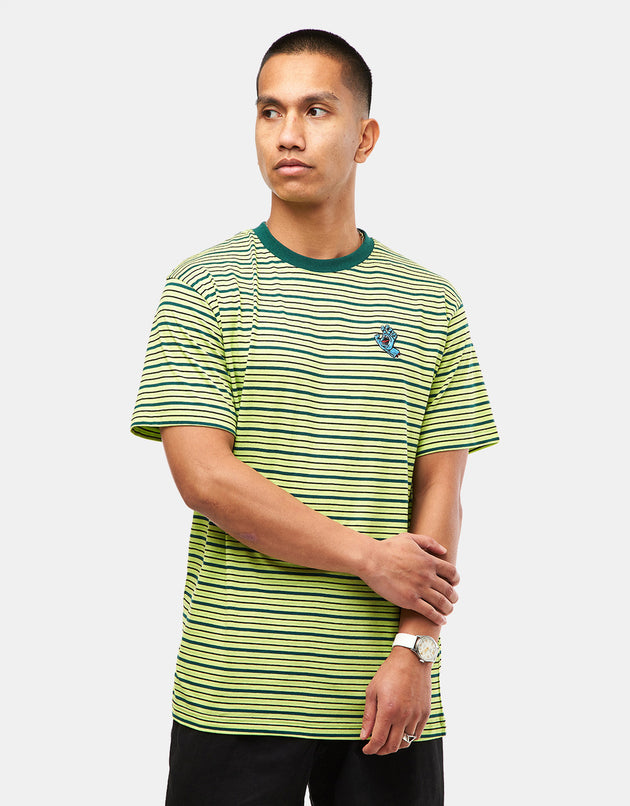 T-shirt Santa Cruz Mini Hand Stripe - Matcha Stripe