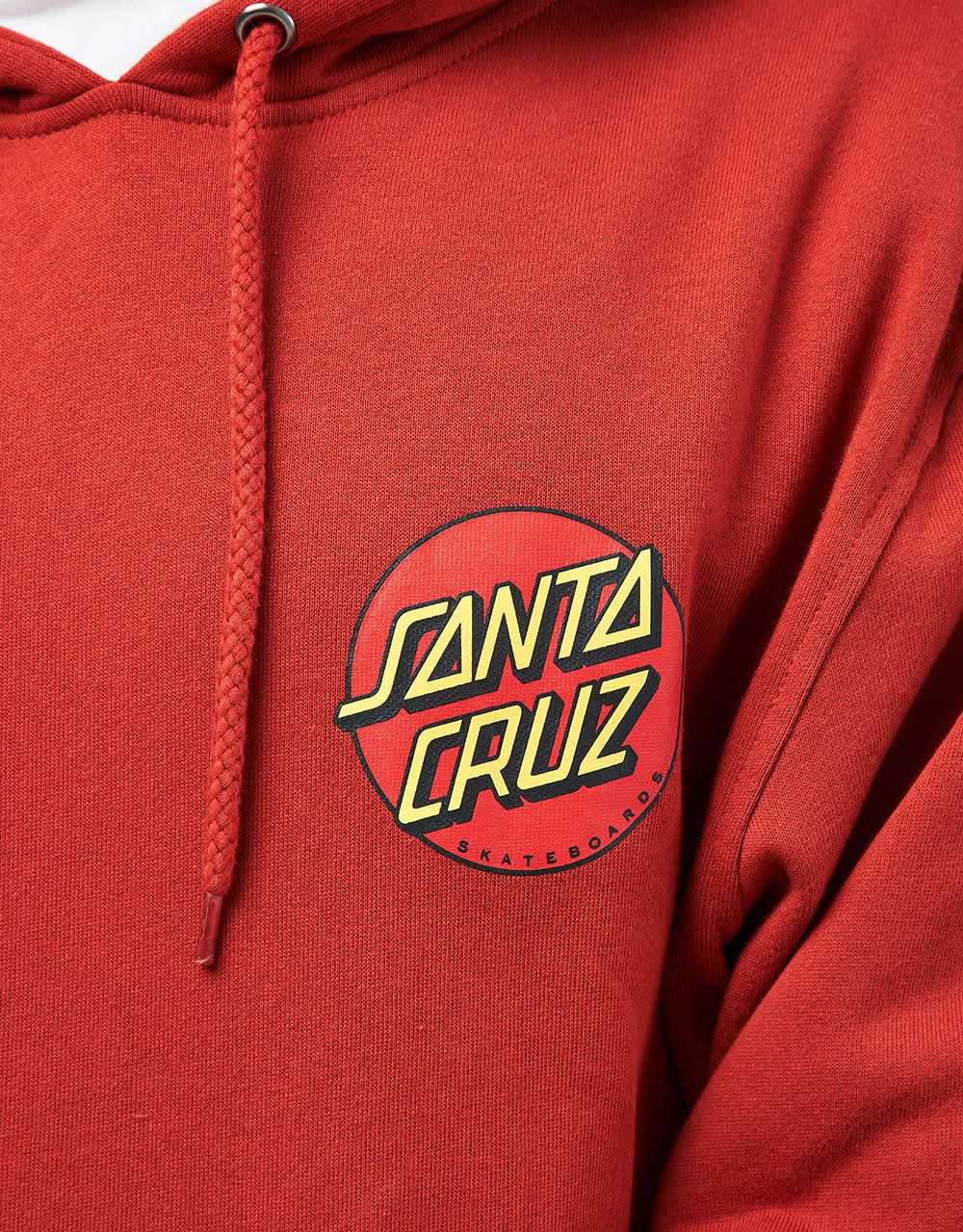 Santa Cruz Classic Dot Chest Pullover Hoodie - Dark Rust