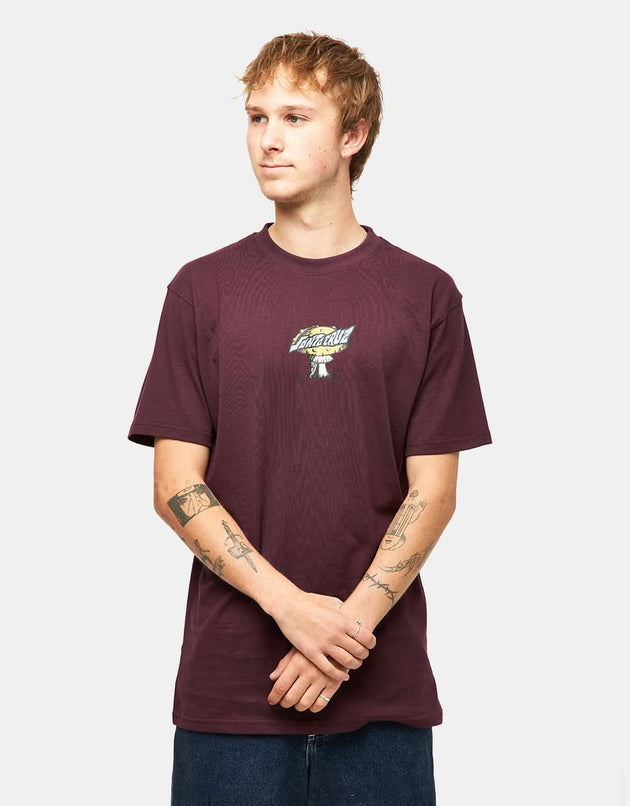 Santa Cruz Winkowski Alien Creep T-Shirt - Blackcurrant