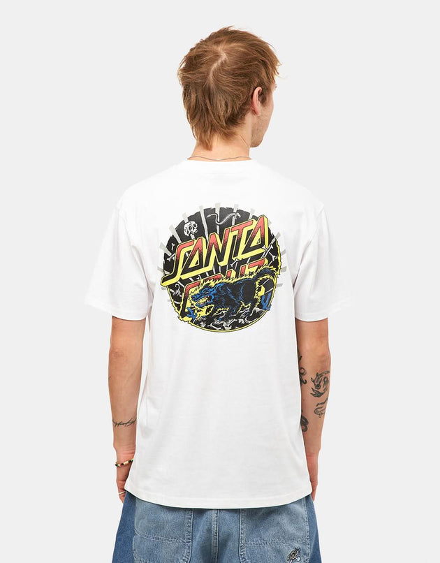 Santa Cruz Kendall Wolf Dot Camiseta - Blanco