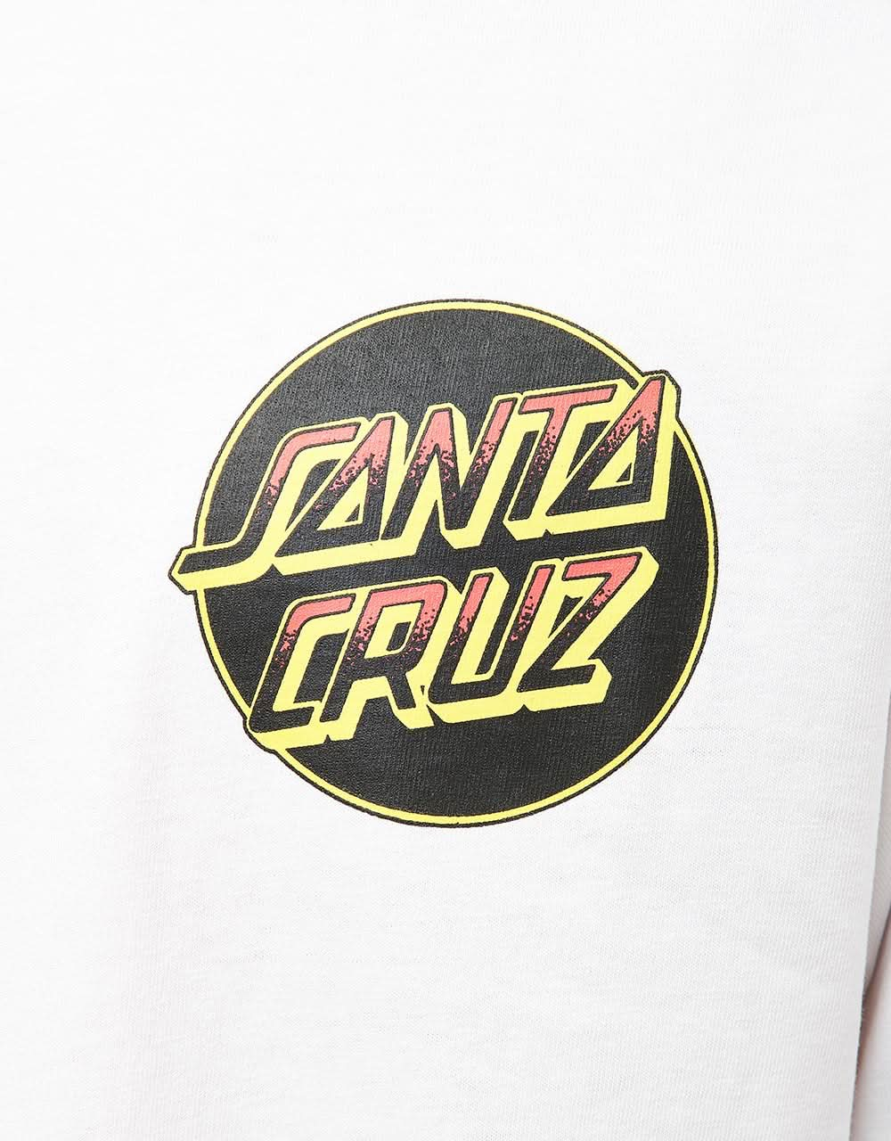 Santa Cruz Kendall Wolf Dot T-Shirt - White