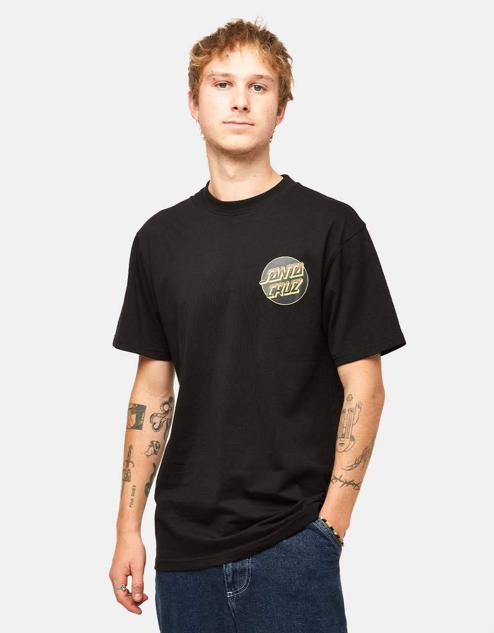 Santa Cruz Kendall Wolf Dot T-Shirt - Black