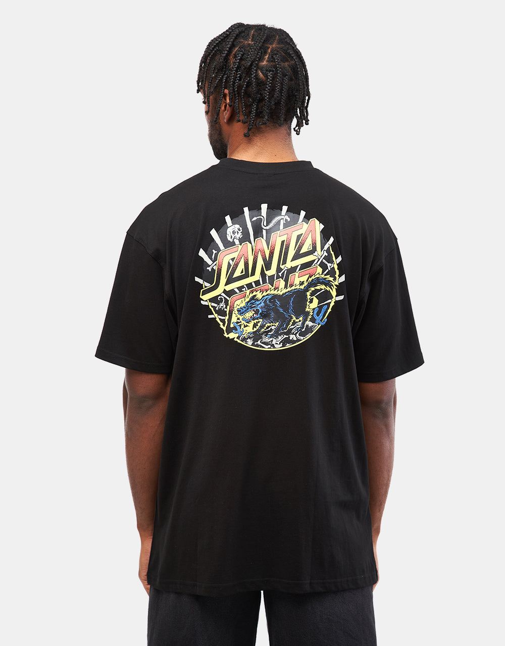 Santa Cruz Kendall Wolf Dot T-Shirt - Black