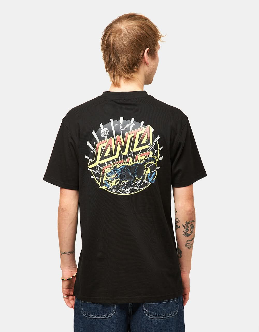 Santa Cruz Kendall Wolf Dot T-Shirt - Black