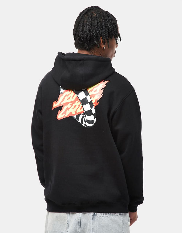 Santa Cruz Goal Flame Pullover Hoodie - Black