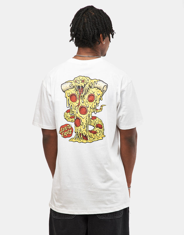 Santa Cruz Pizza Snake UK EXCLUSIVE T- Shirt - White