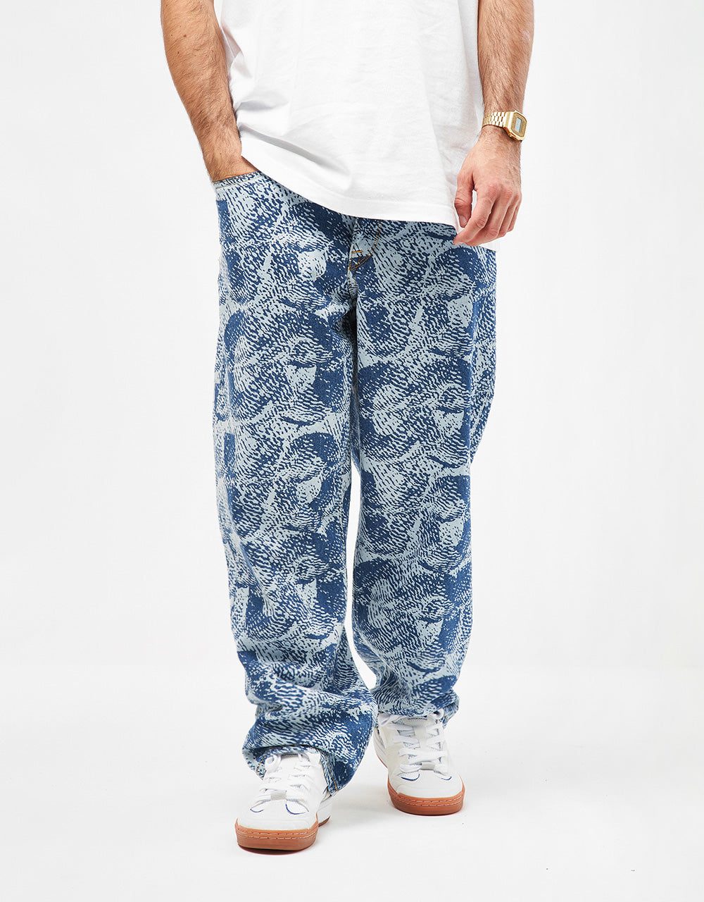 Volcom Fergadelic Denim Pant - Blue Print