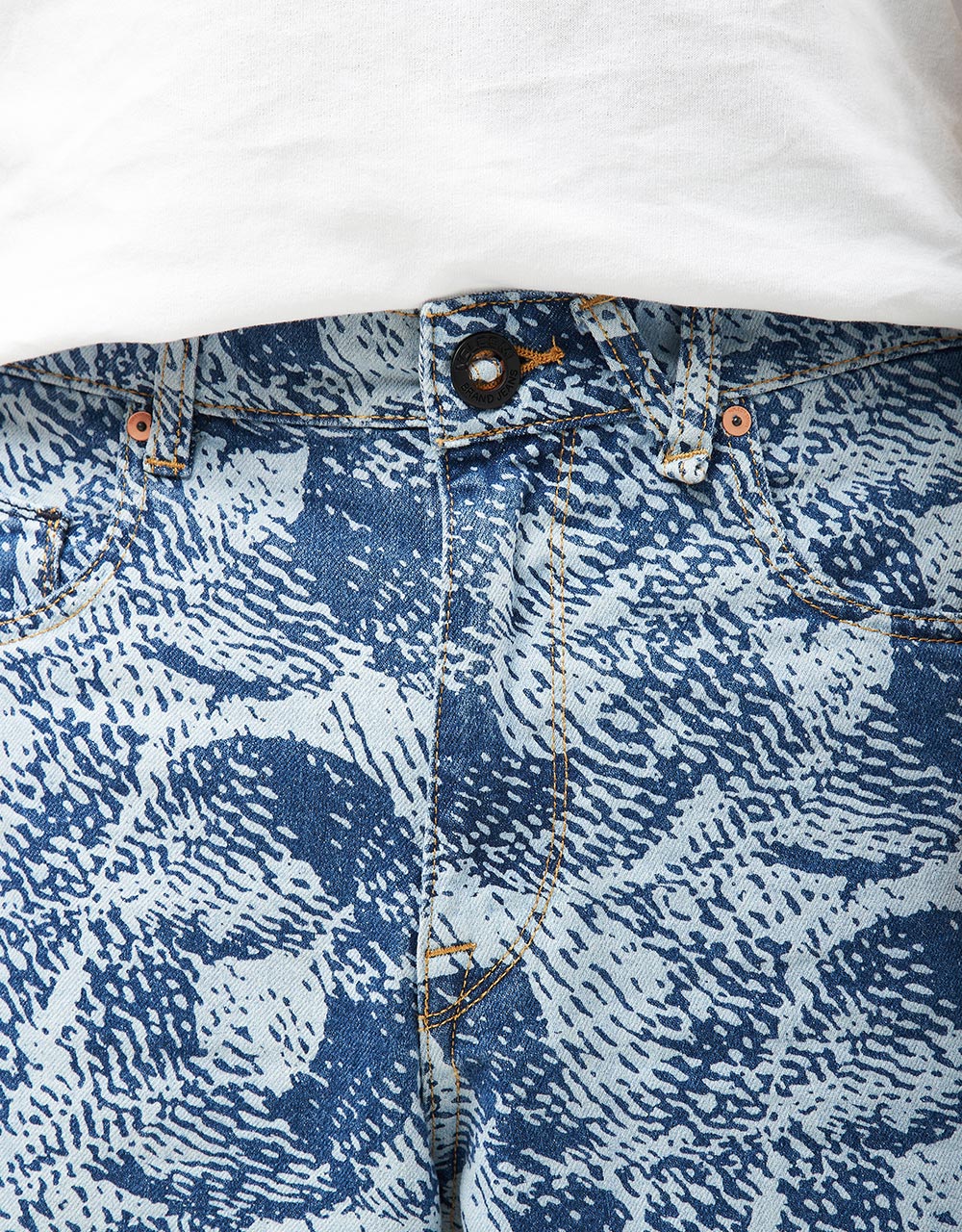 Volcom Fergadelic Denim Pant - Blue Print