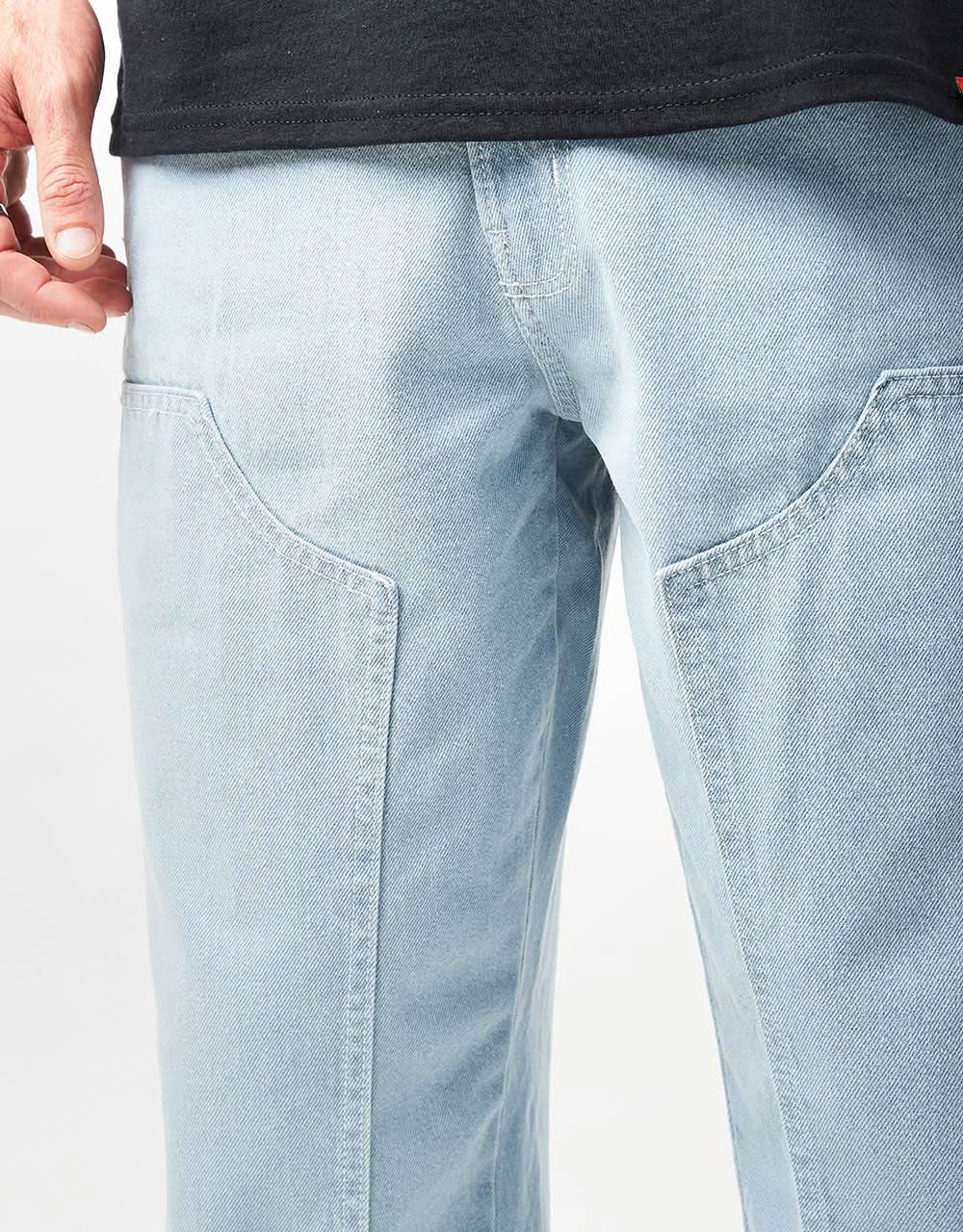 Pantalon en denim Dickies Madison à double genou - Bleu vintage