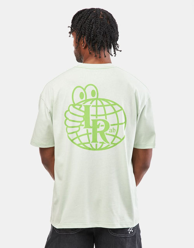 Camiseta con monograma AB Atlas de Last Resort - Tinte verde/neón