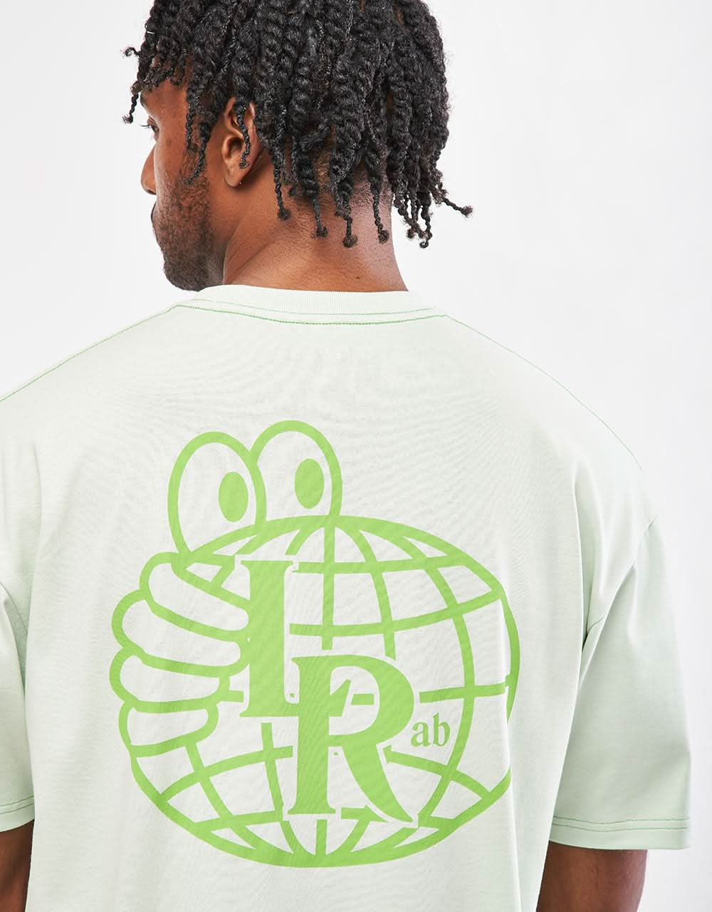 Last Resort AB Atlas Monogram T-Shirt - Green Tint/Neon