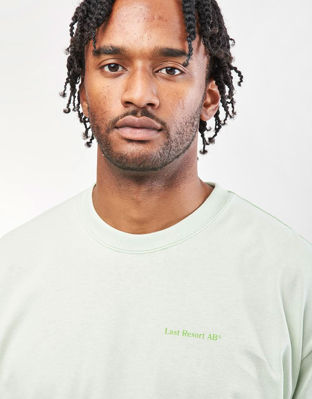 Last Resort AB Atlas Monogram T-Shirt - Green Tint/Neon