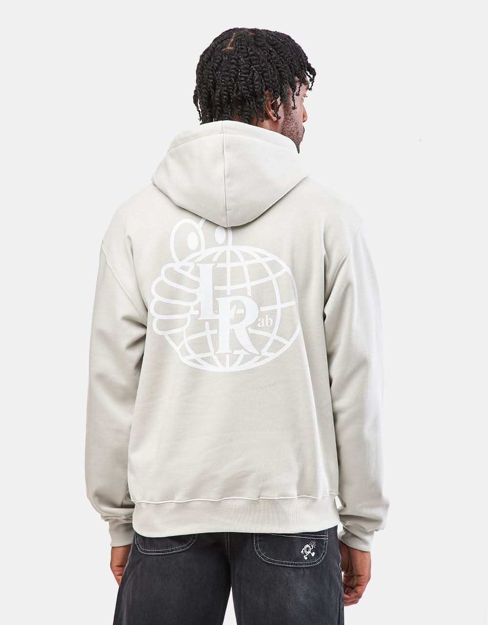 Last Resort AB Atlas Monogram Pullover Hoodie - Fog Grey