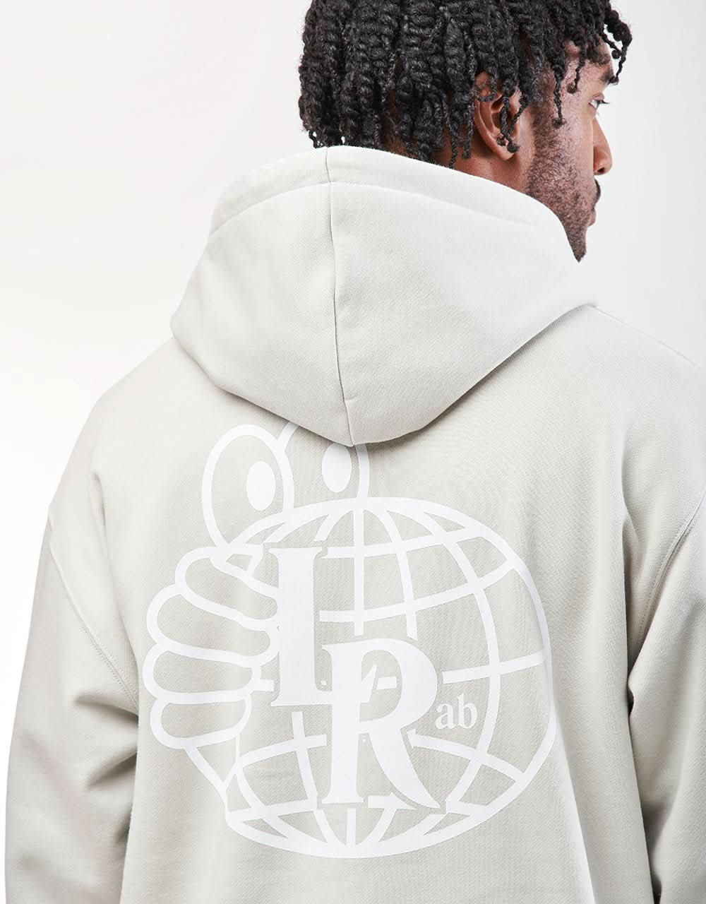 Last Resort AB Atlas Monogram Pullover Hoodie - Fog Grey