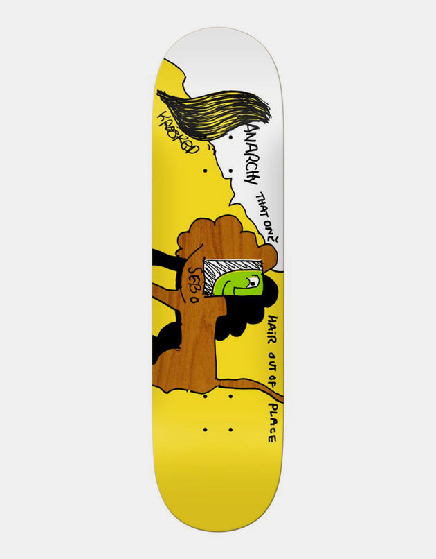 Krooked Sebo Anarchy Skateboard Deck - 8.12"