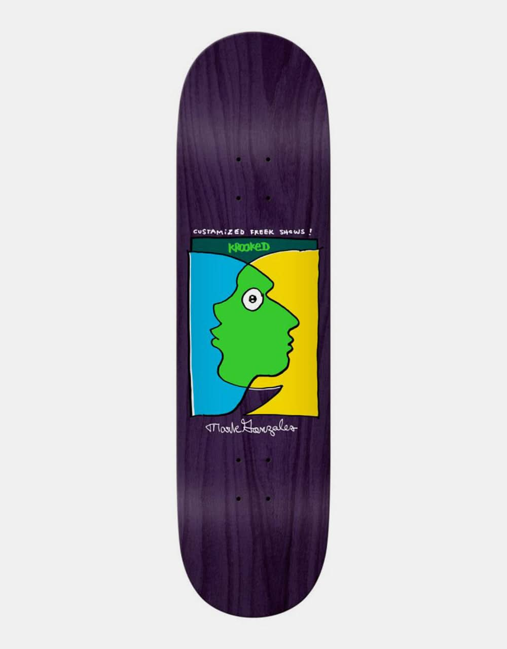 Krooked Gonz Freek Show Skateboard Deck - 8.62"