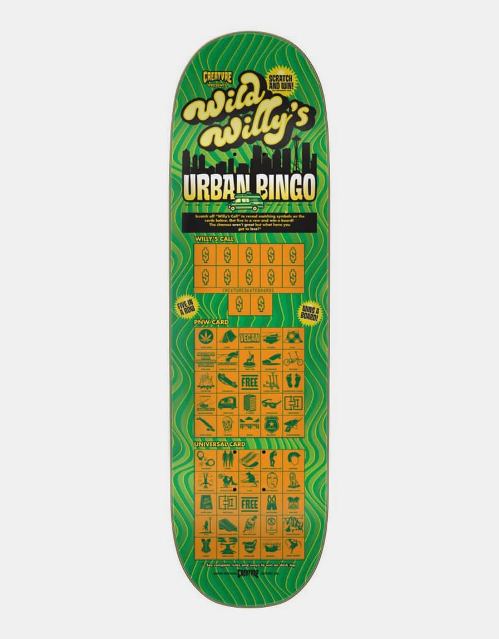 Creature Kimbel Urban Bingo Skateboard Deck - 9"