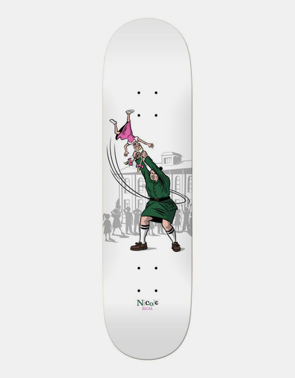 Real Nicole Hammer Throw Skateboard Deck - 8.28"