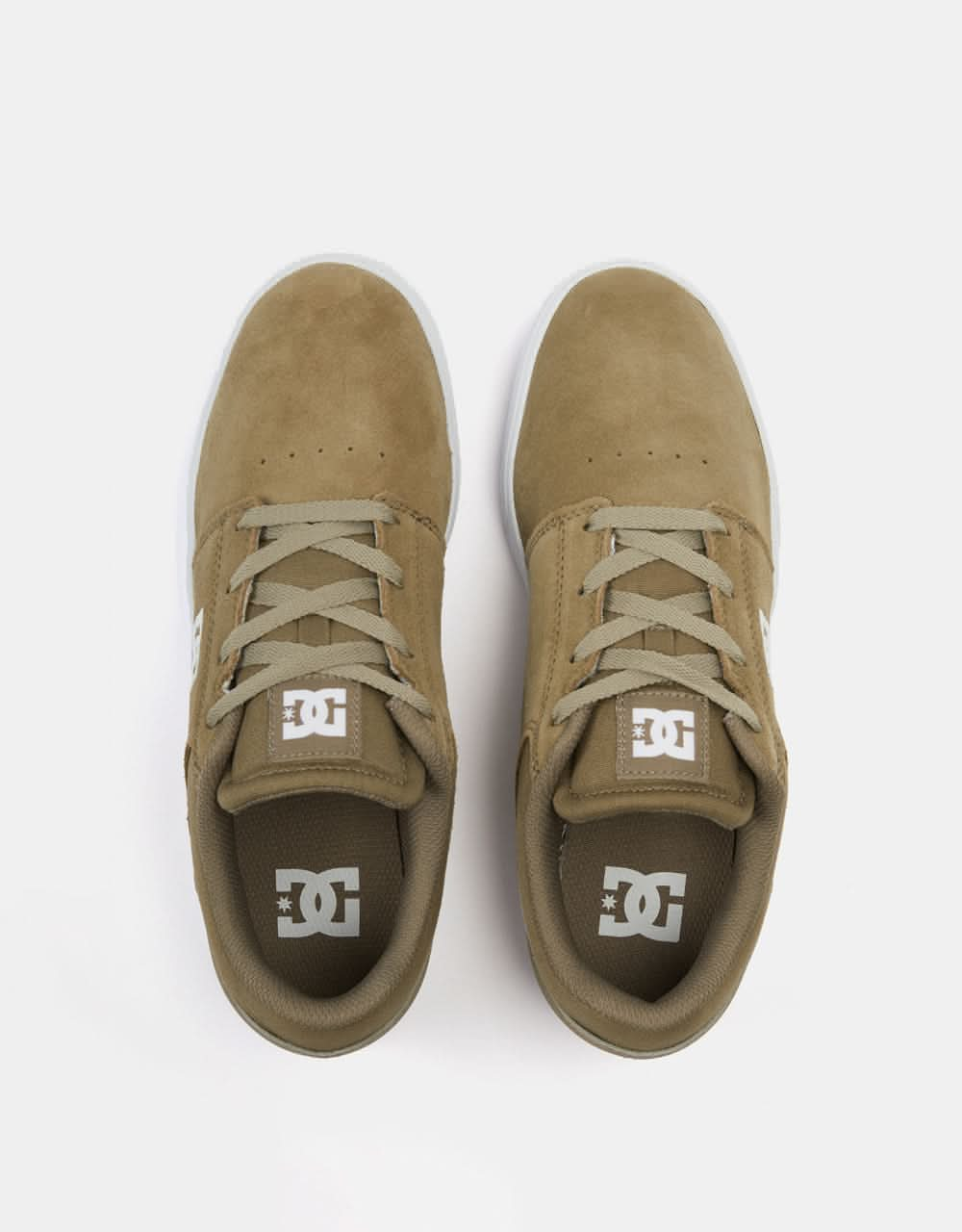 DC Crisis 2 Skate Shoes - Olive/White