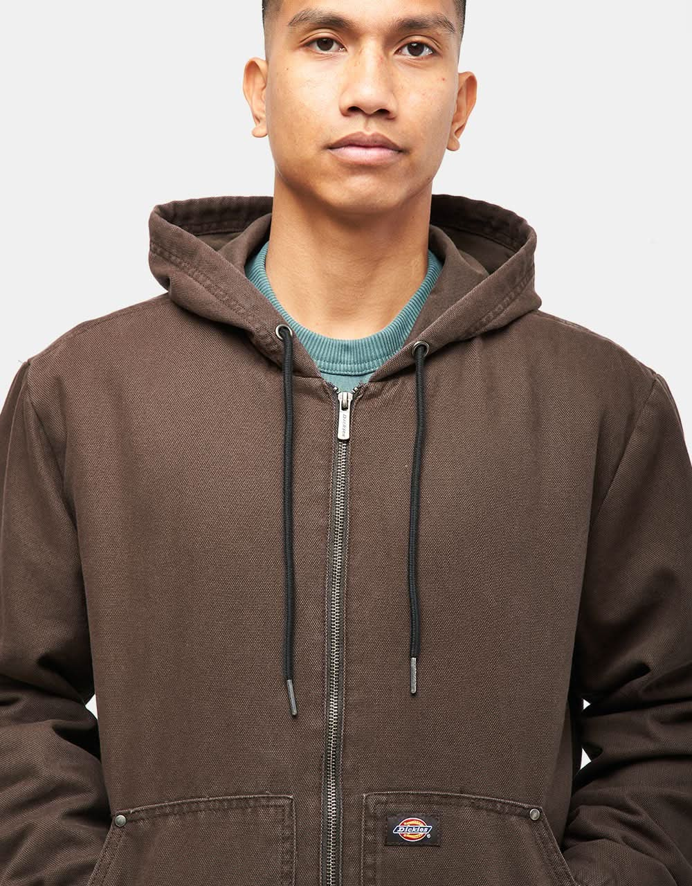 Dickies Hooded Duck Canvas Jacket - Dark Brown