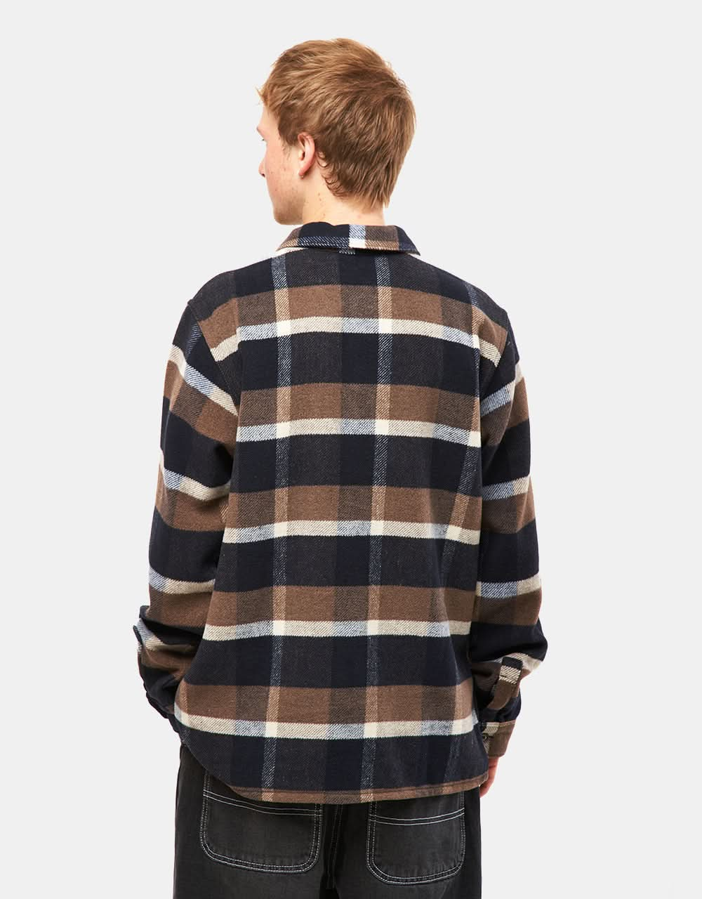 Dickies Plaid Coaling L/S Shirt - Mushroom