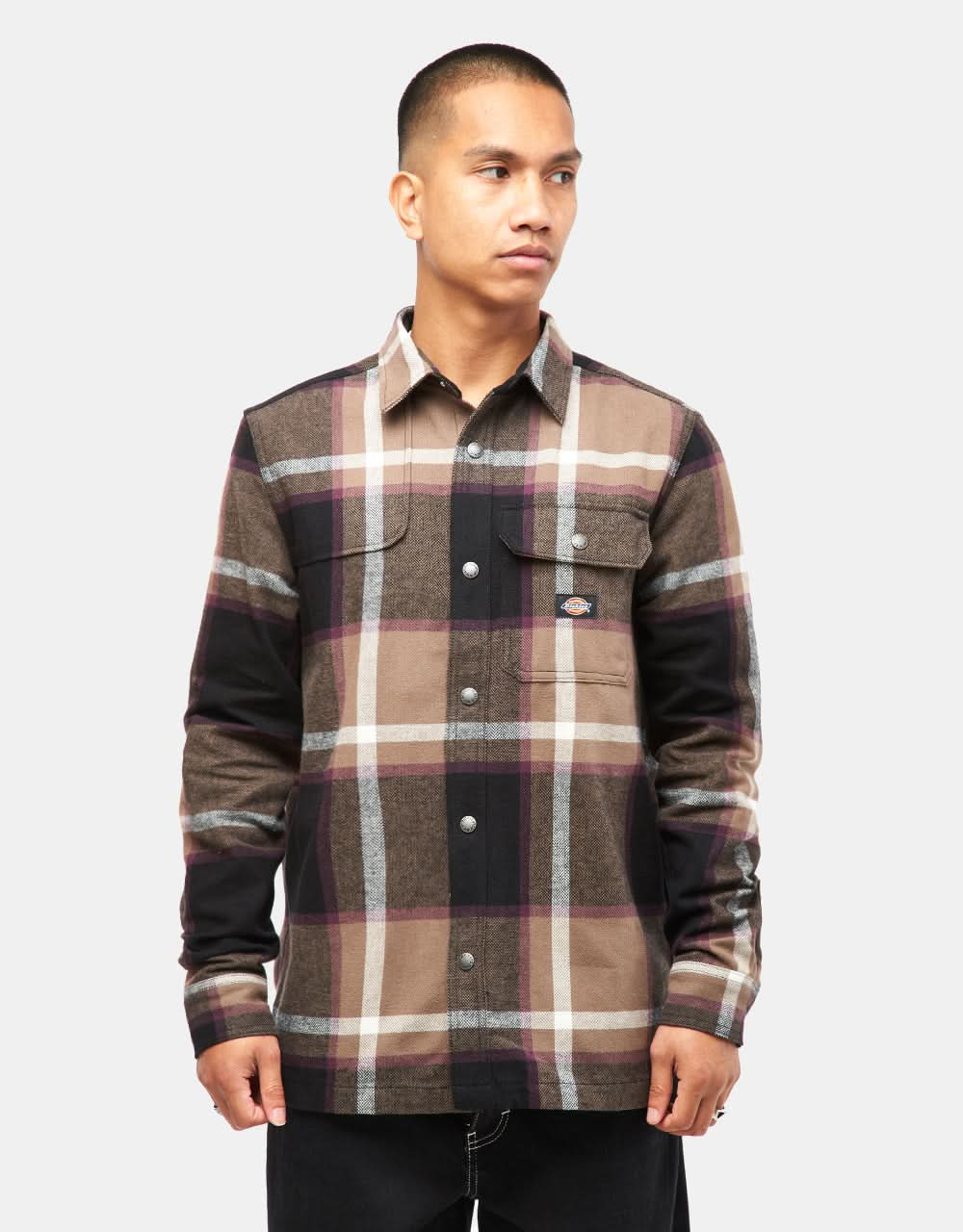 Dickies Nimmons L/S Shirt - Dark Brown