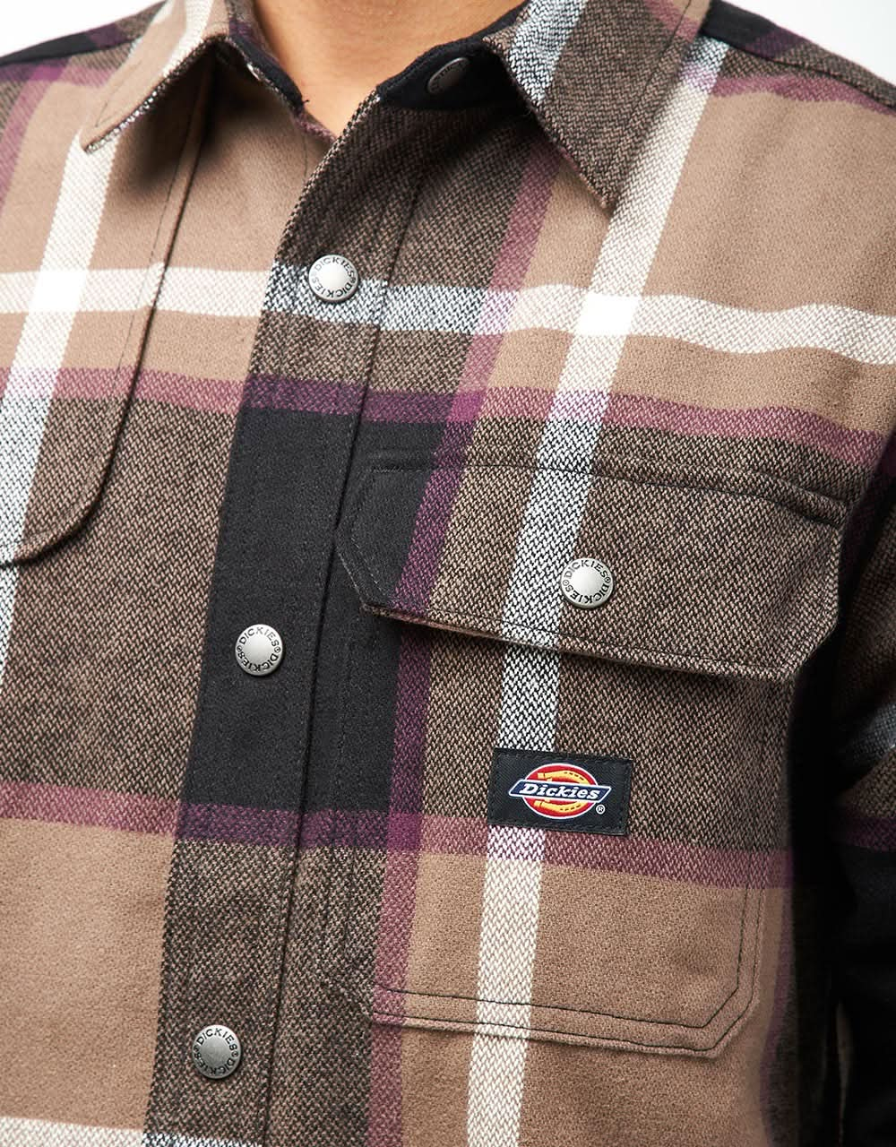 Dickies Nimmons L/S Shirt - Dark Brown