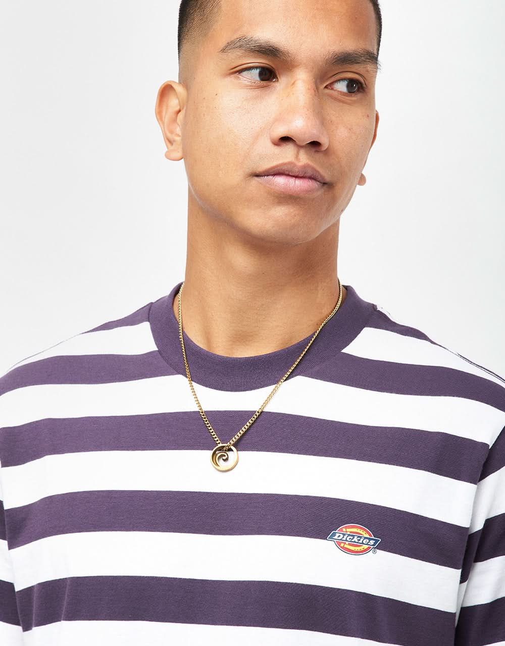 Dickies Rivergrove Stripe T-Shirt - Plum Perfect