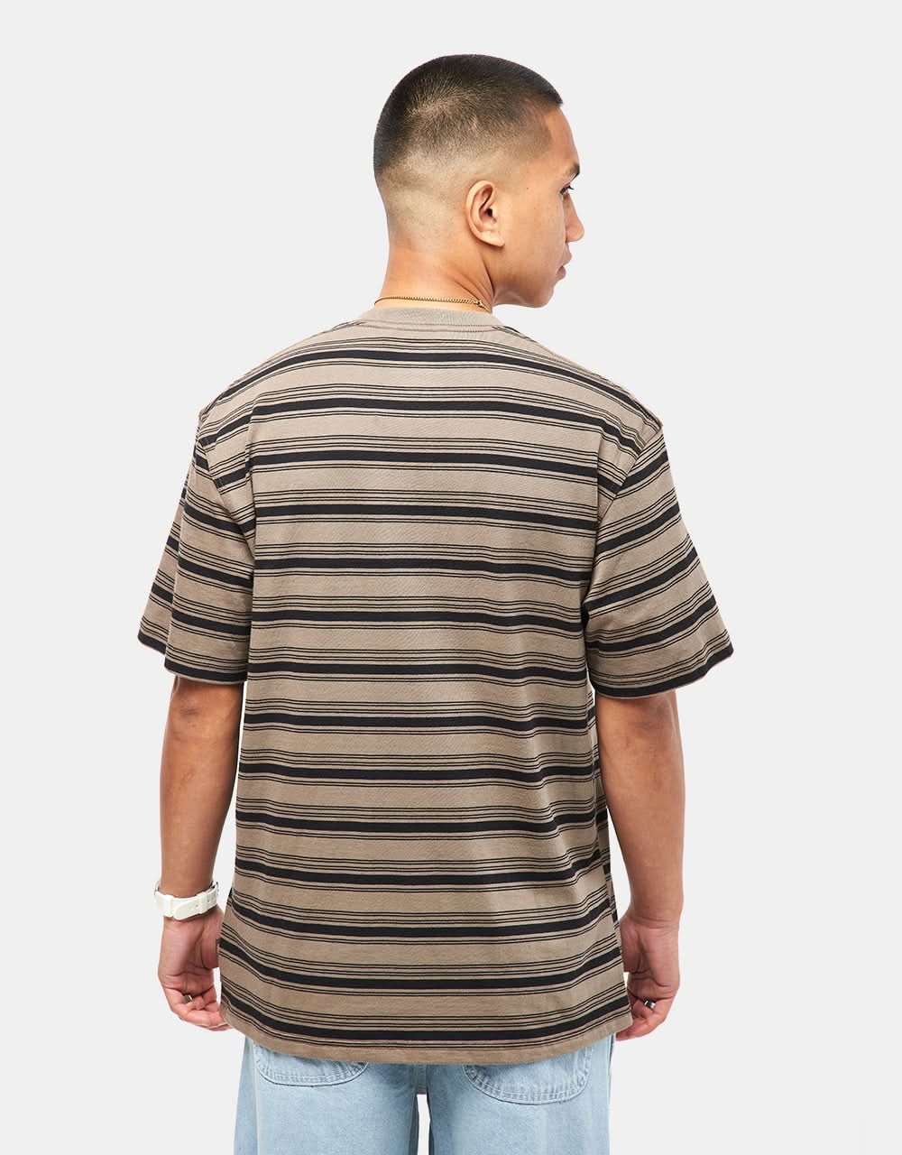 Dickies Stevensville Stripe T-Shirt - Mushroom