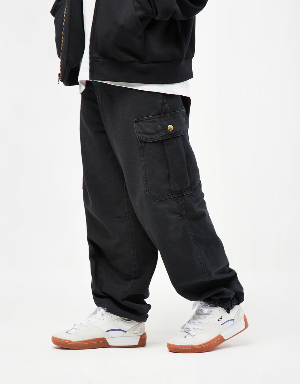 Carhartt WIP Stanton Cargo Pant - Black (Stone Dyed)