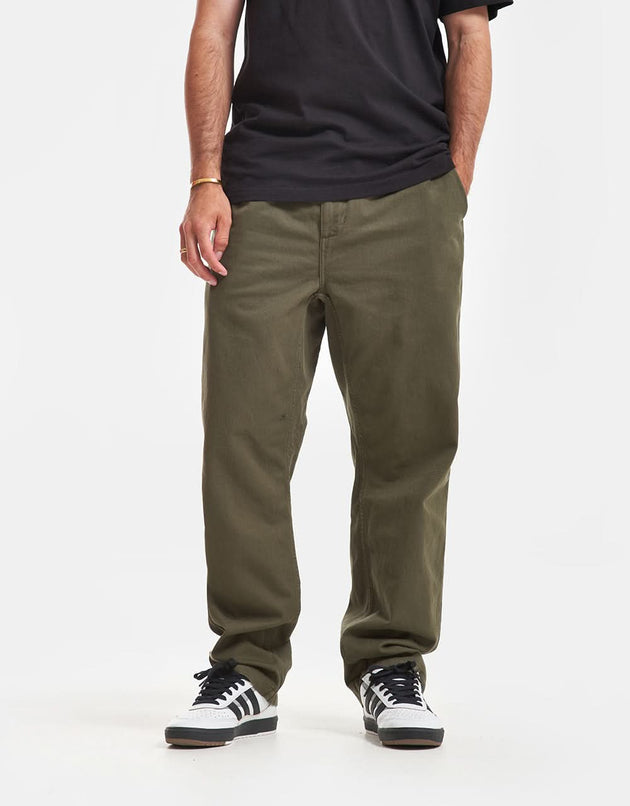 Carhartt WIP Flint Pant - Office Green (teint en vêtement)