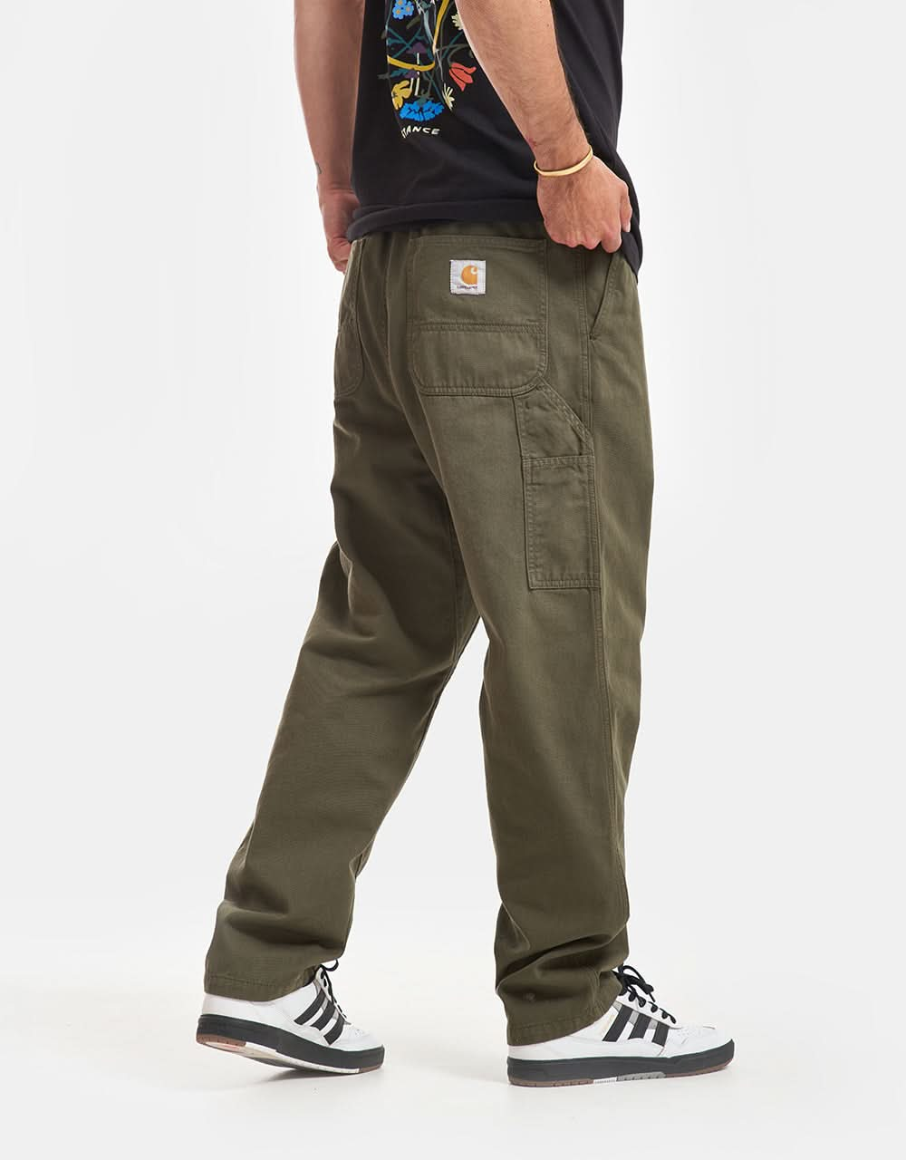 Carhartt WIP Flint Pant - Office Green (Garment Dyed)