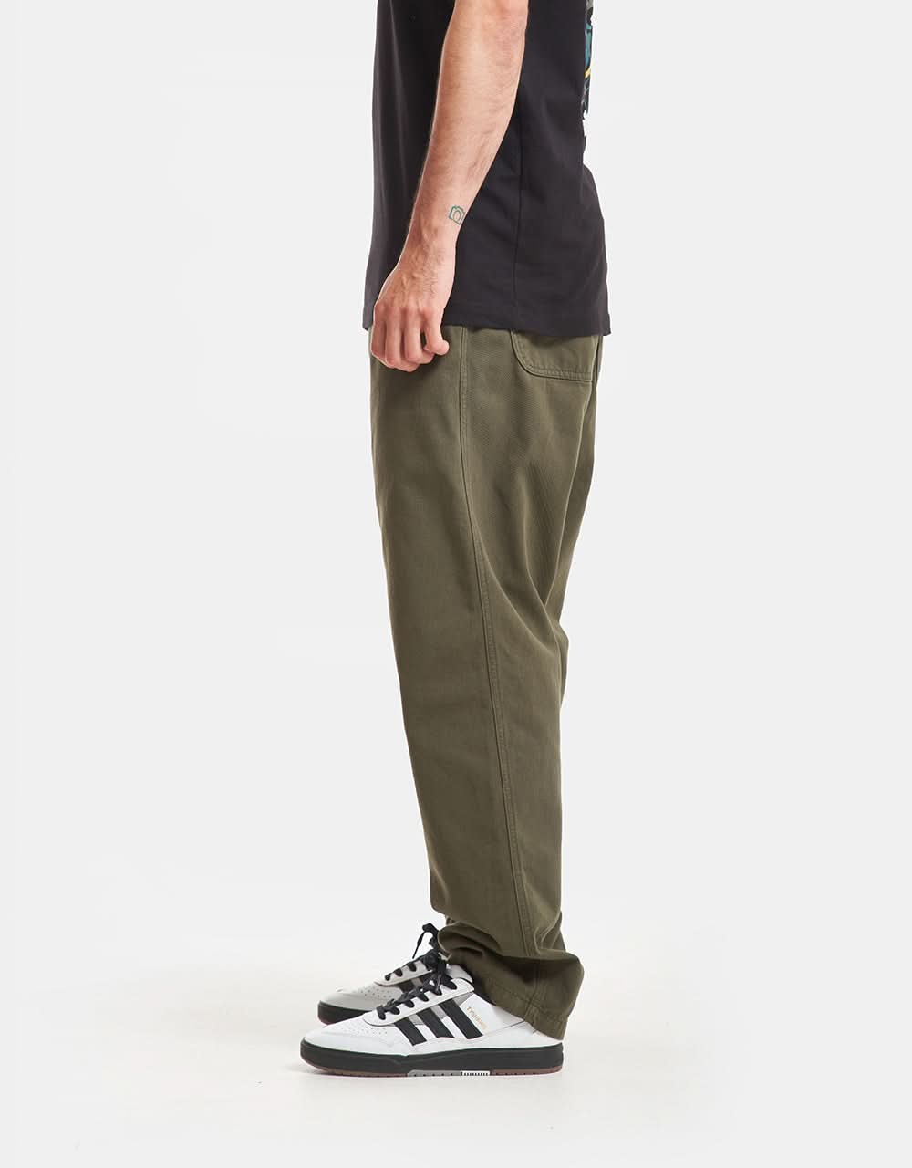 Carhartt WIP Flint Pant - Office Green (Garment Dyed)