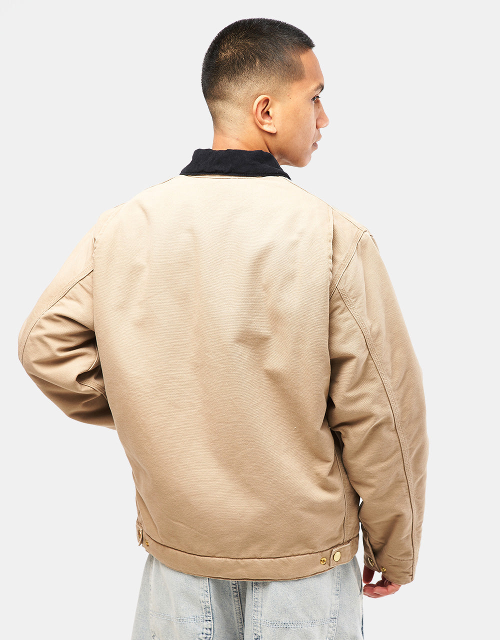 Carhartt WIP OG Detroit Jacket - Peanut/Black (Aged Canvas)