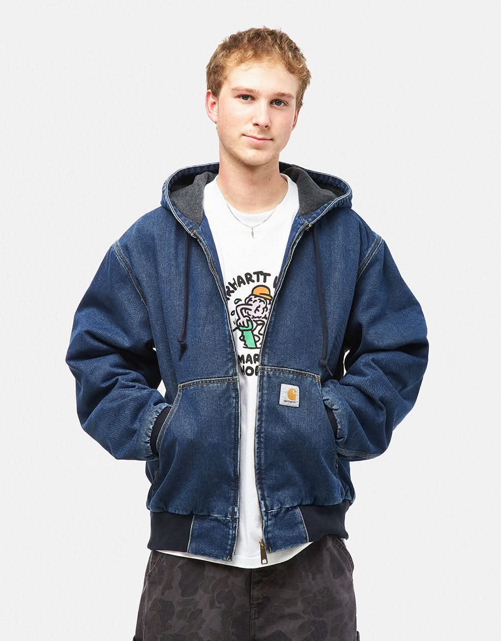 Carhartt WIP OG Active Jacket - Blue (Stone Washed)