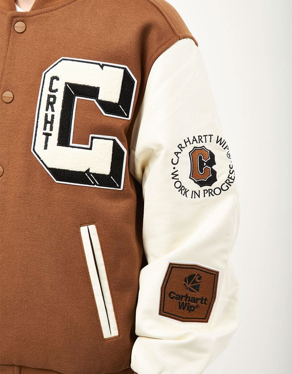 Carhartt WIP Brown Ducks Bomber - Hamilton Brown/Wax